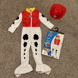 Deluxe Marshall Paw Patrol Nickelodeon Costume Halloween Boys Size 5T-6T
